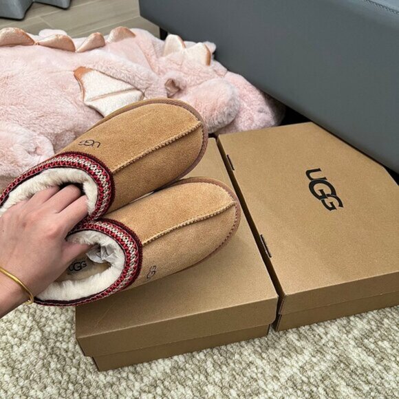 Women UGG Tazz Tasman Slipper Chestnut Suede Upper - Picture 4 of 5